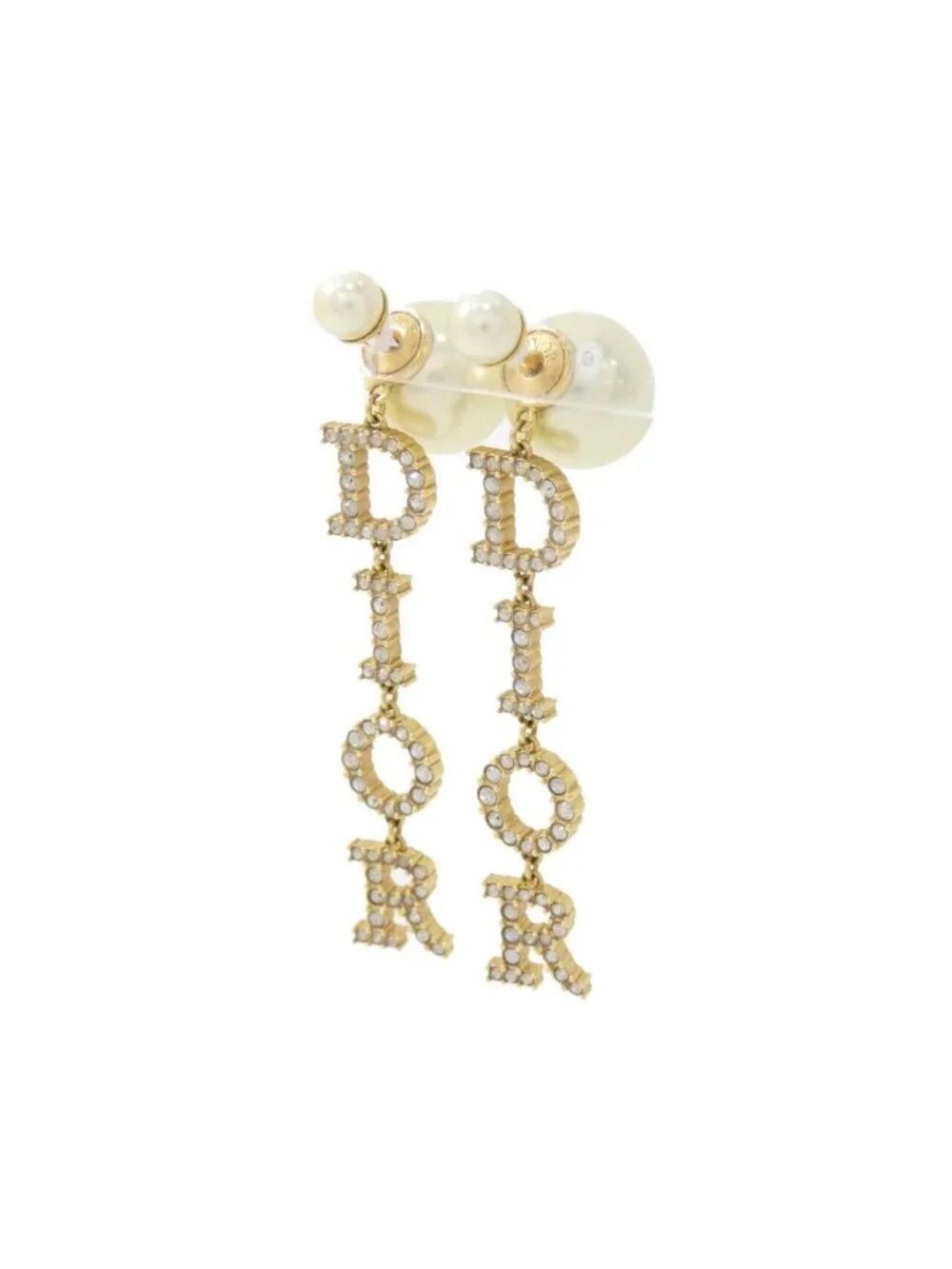 Dior Tribal Earrings Gold
